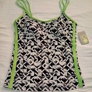 Go Gossip Abstract Tank-ini Top